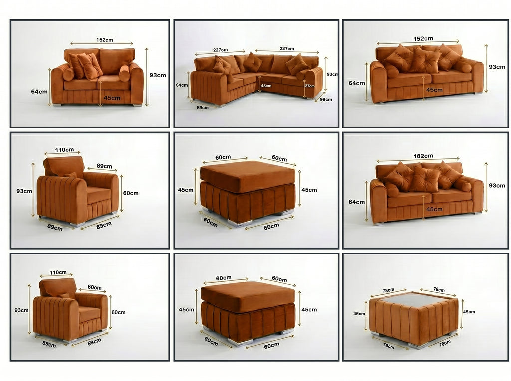 Lilly 3+2 Fullback + Extra Cushions