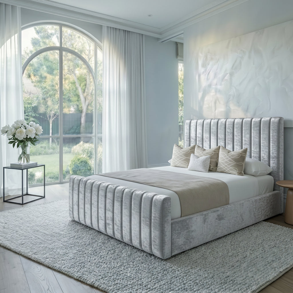 Apollo Velvet Modern Bed Frame