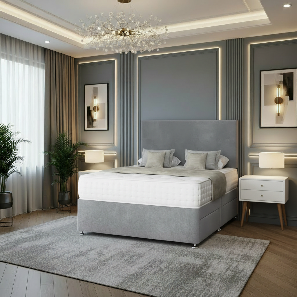 Elegant Hana Divan Storage Bed