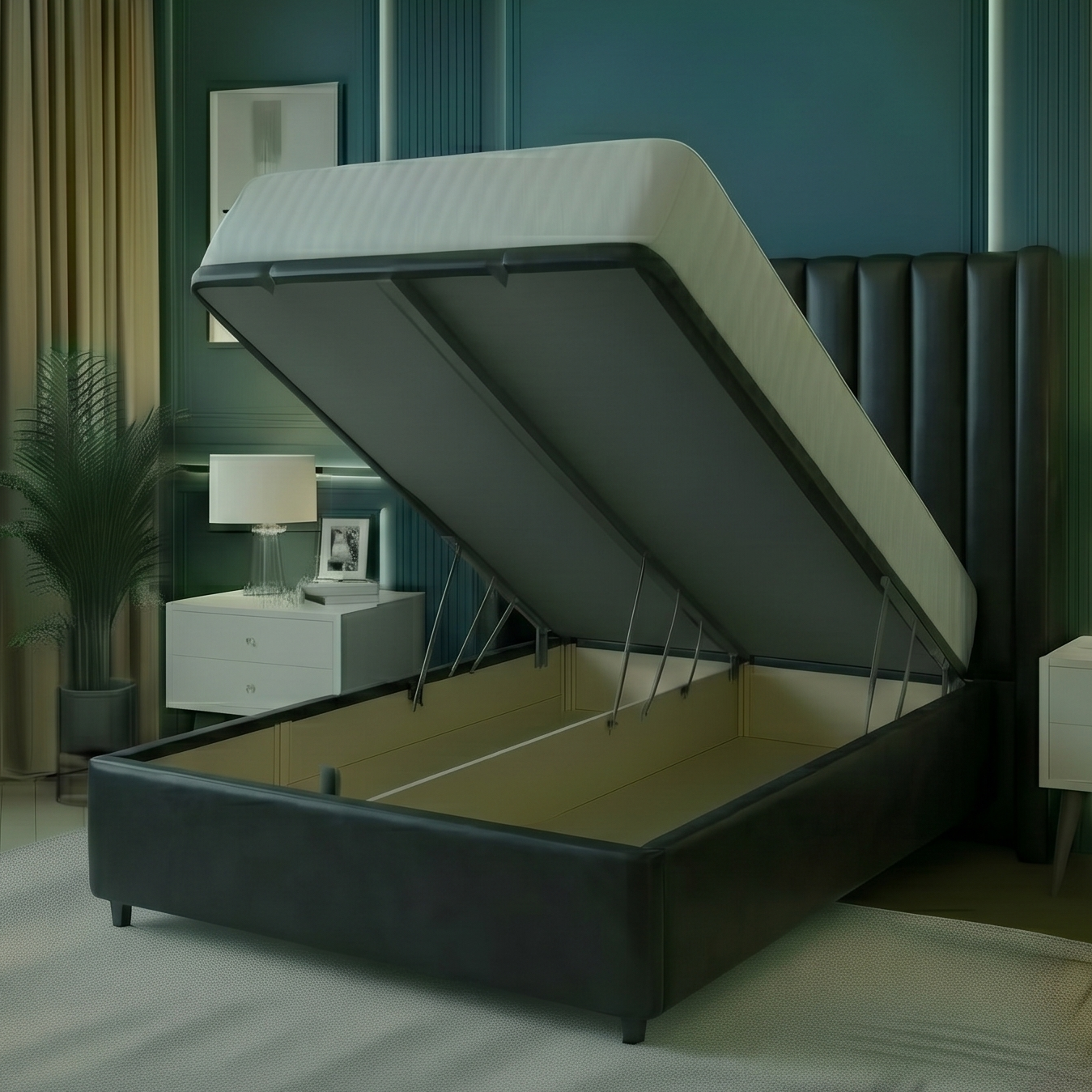 Texas Ottoman Wing Divan Bed