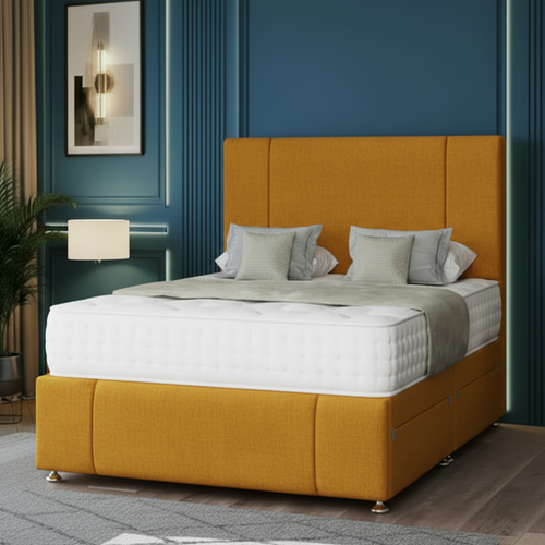 lotus divan bed, storage divan bed, luxury upholstered bed, fabric divan bed set, pocket sprung mattress bed, memory foam divan bed, uk handmade bed, bedroom storage bed, modern divan bed, upholstered headboard bed