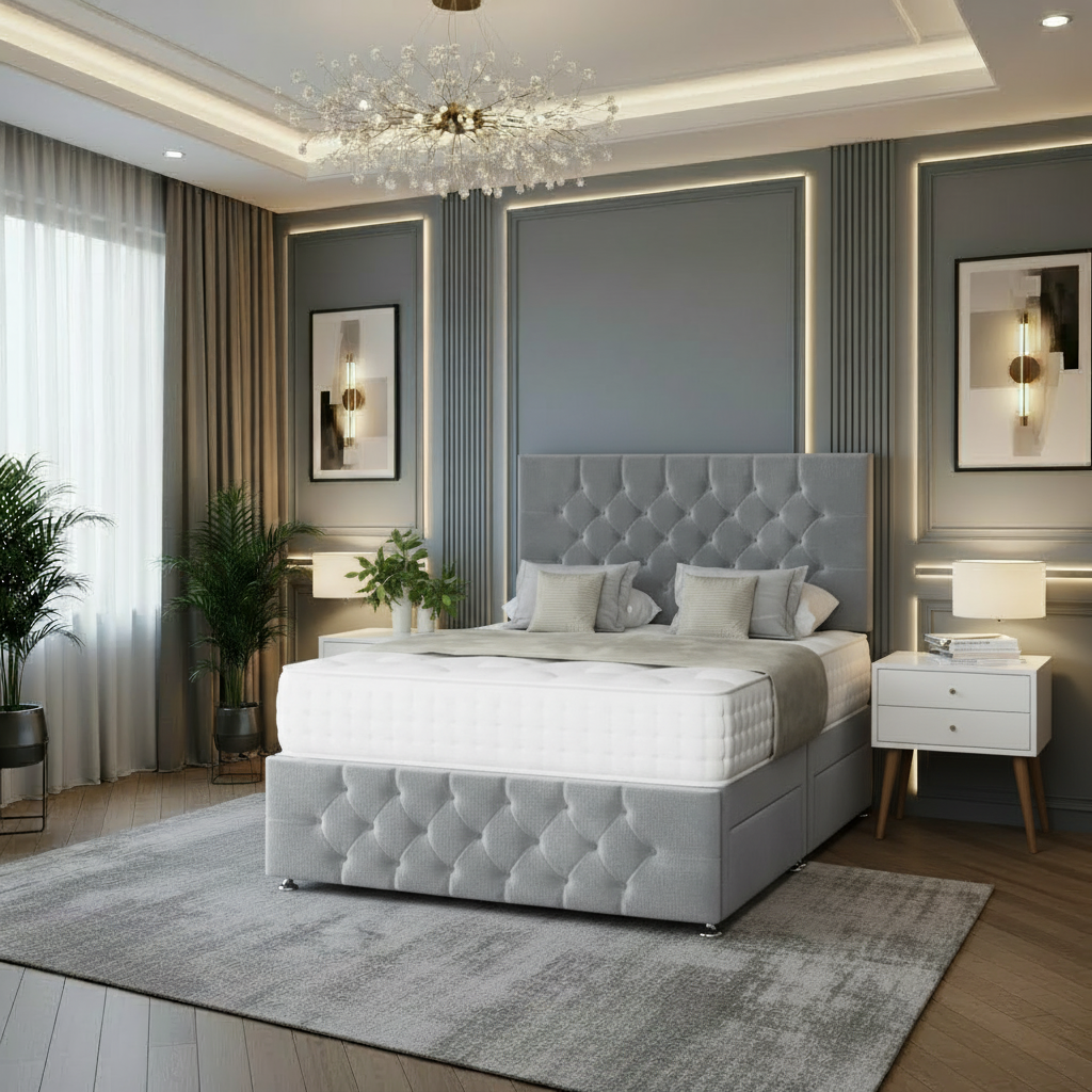 Luxury Chesterfield Divan Storage Bed bedclub