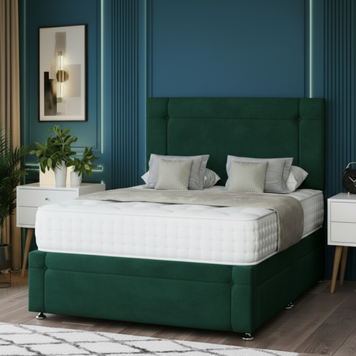elektra divan bed, storage divan bed, luxury divan bed, fabric divan bed, pocket sprung mattress, memory foam mattress, handmade uk bed, modern bedroom bed, upholstered divan bed, bedroom storage bed