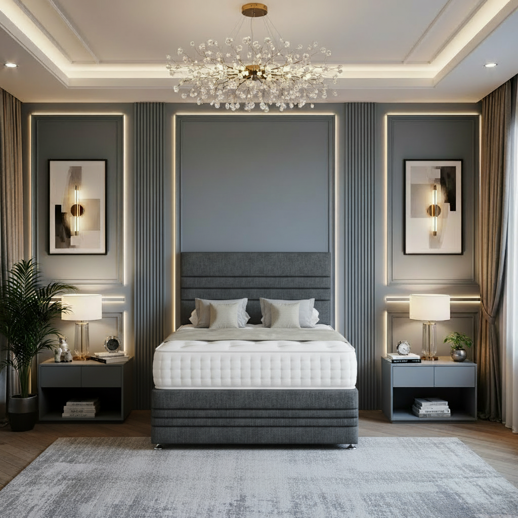 lincoln divan bed, storage divan bed, luxury divan bed, fabric divan bed, pocket sprung mattress, memory foam mattress, handmade uk bed, modern bedroom bed, upholstered divan bed, bedroom storage bed