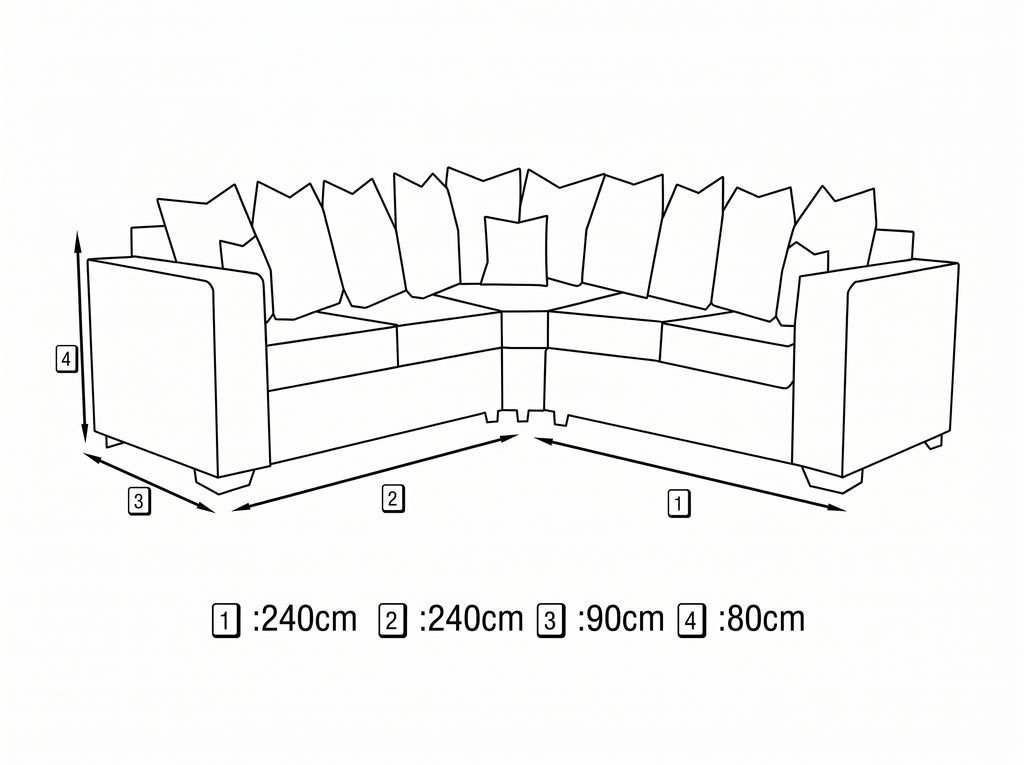 The BISHOPE  U-Shaped Sofa