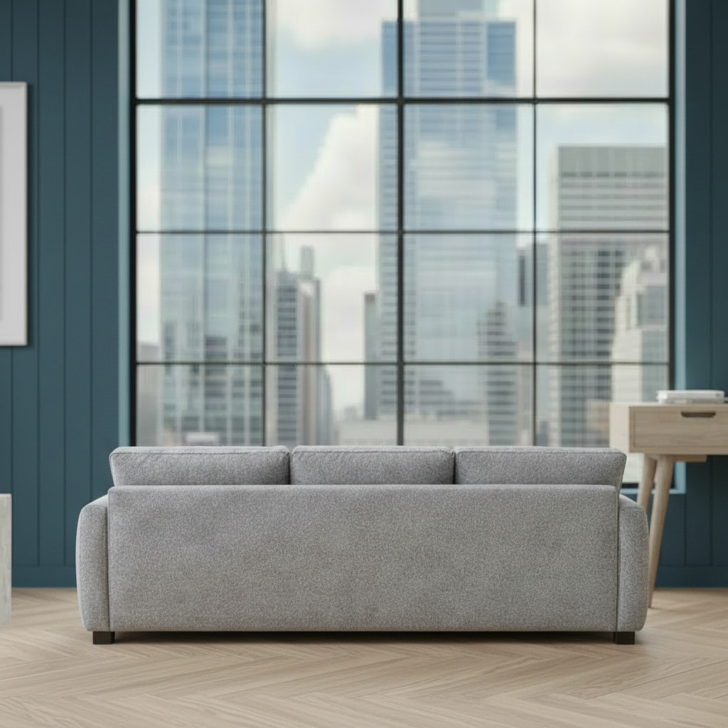 misko sofa, grey 2 seater sofa, modern sofa, contemporary sofa, fabric sofa, comfortable sofa, living room sofa, compact sofa, stylish sofa couch, modern grey sofa 🛋️