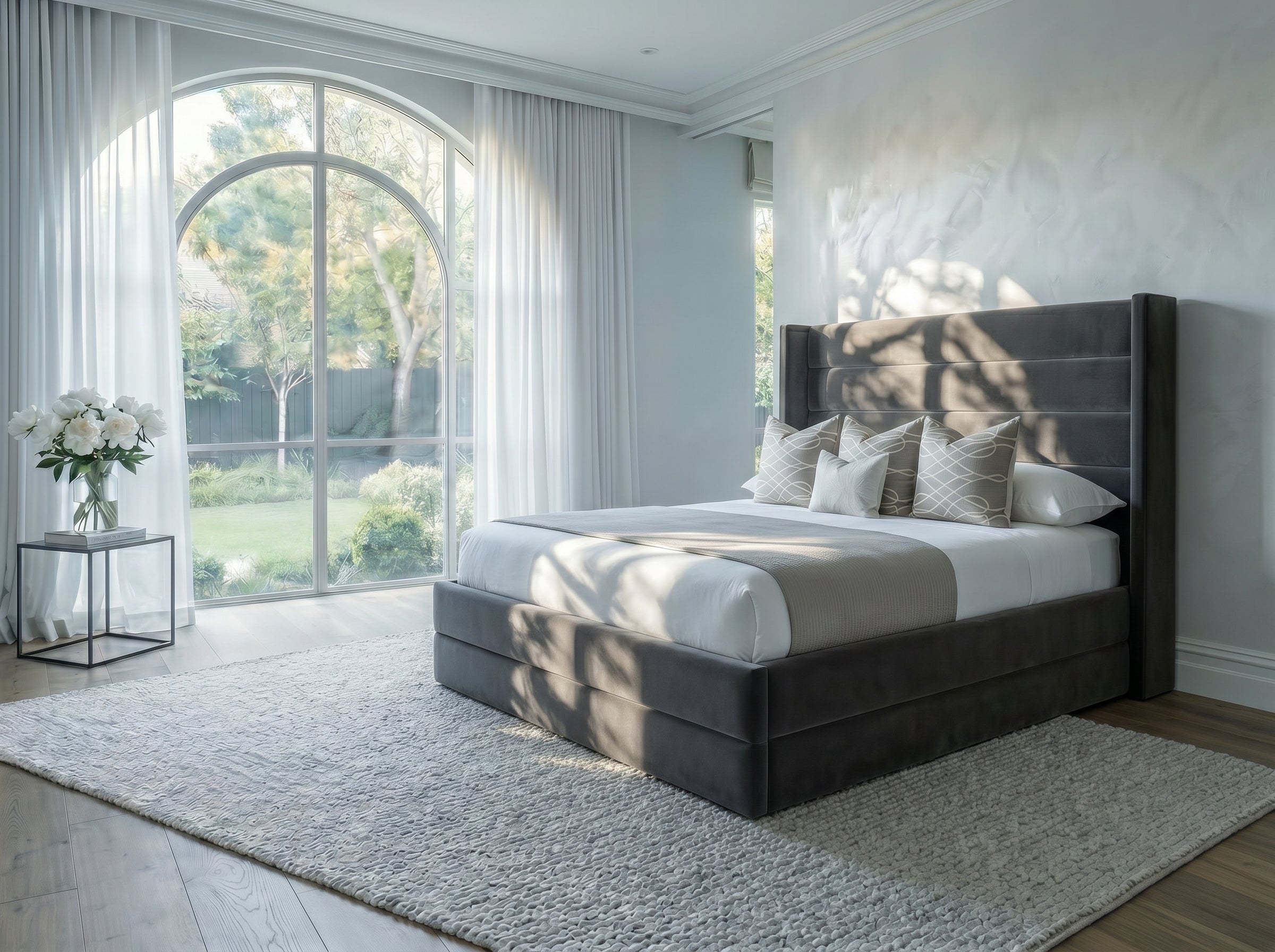 Jassi Luxury Wingback Bed Frame