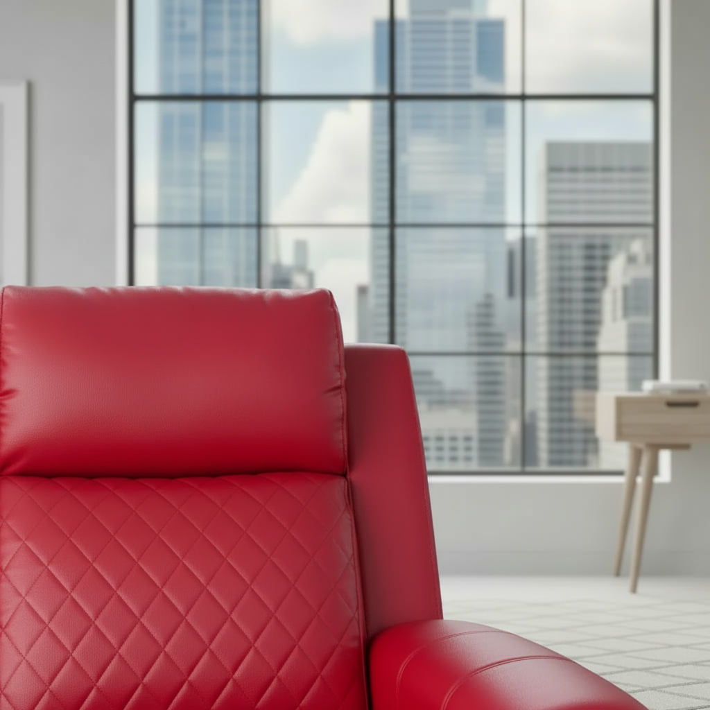 Scarlet Red Luxury Cinema Recliner
