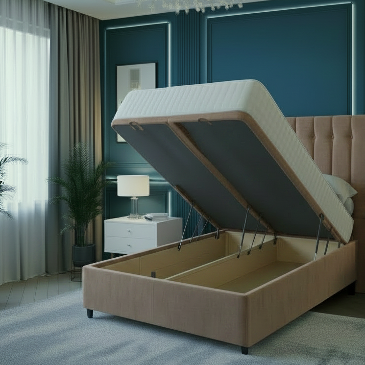 Joy Ottoman Wing Divan Bed