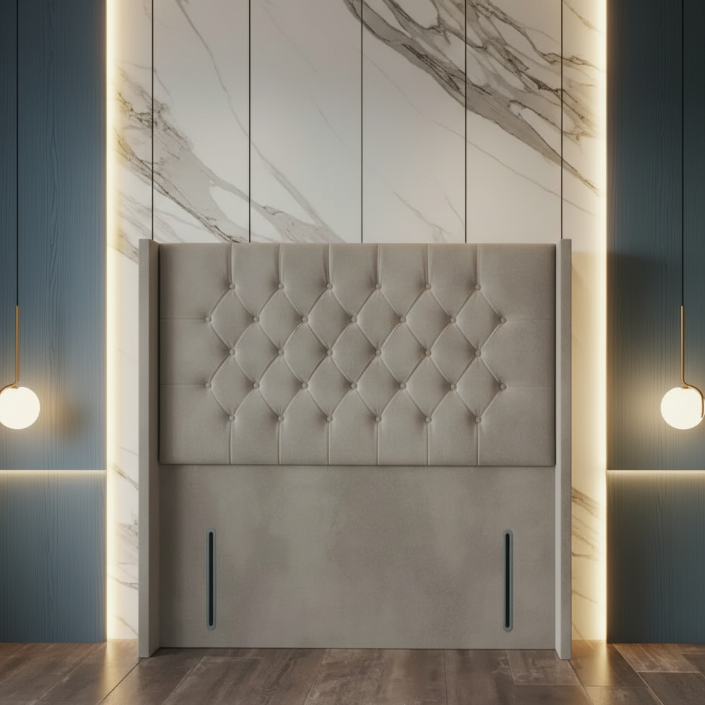 Chesterfield Wing Luxury Upholstered Headboard