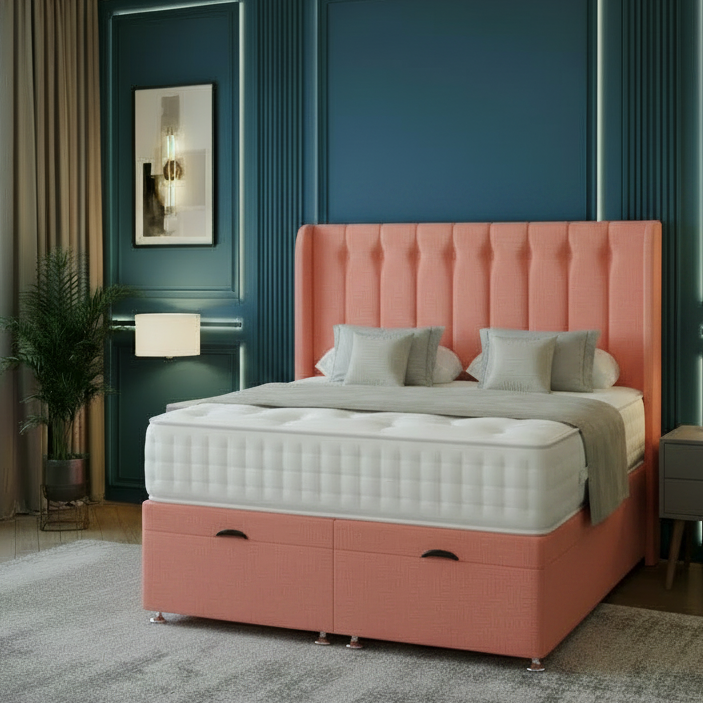 Pluto Ottoman Wing Divan Bed