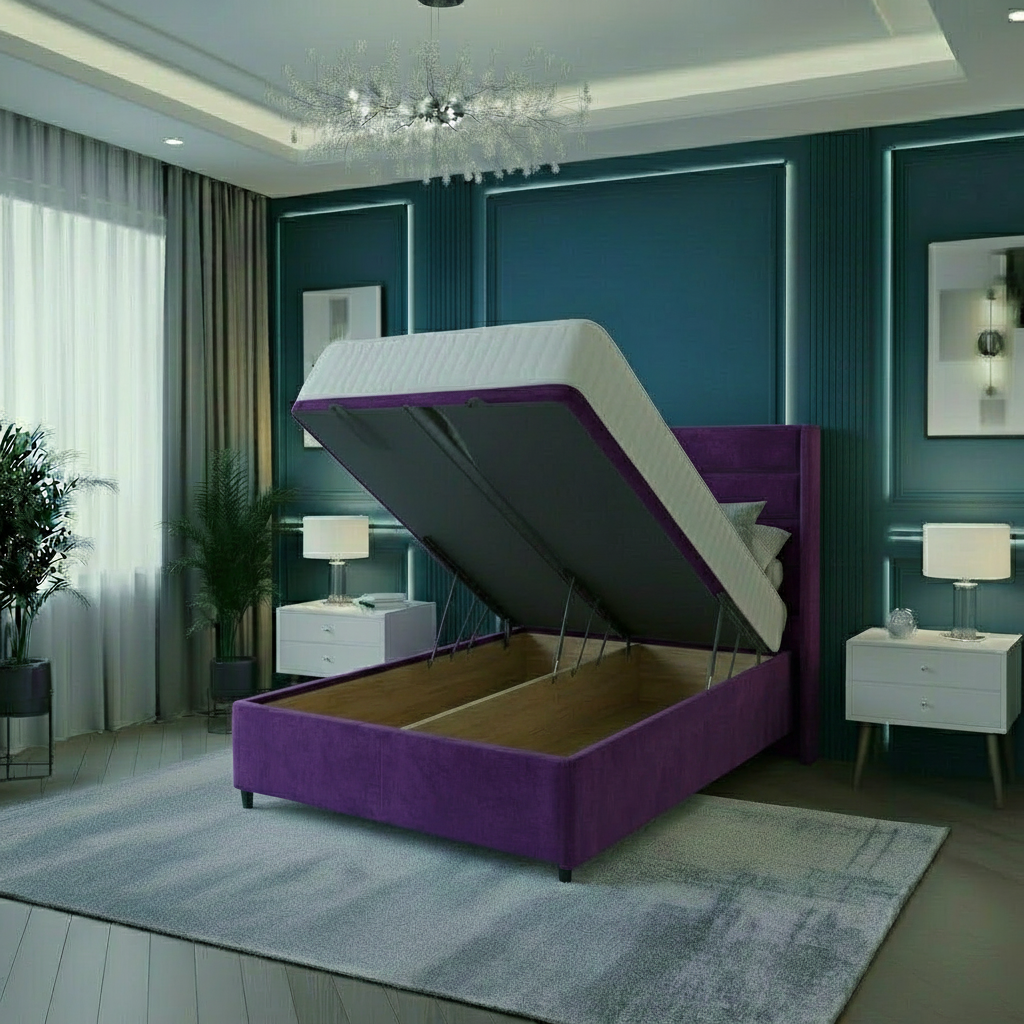Drake Ottoman Wing Divan Bed