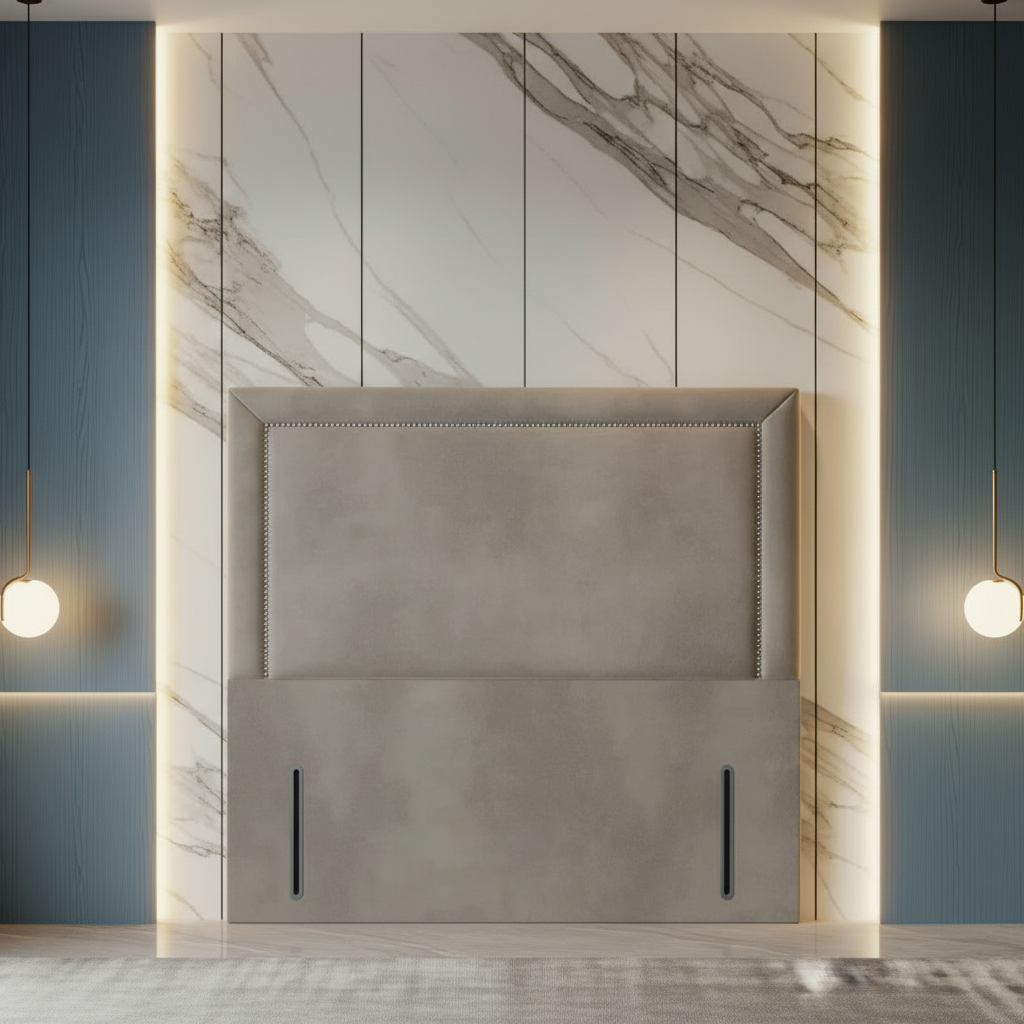 Hudson Beading Buttoned Luxury Headboard