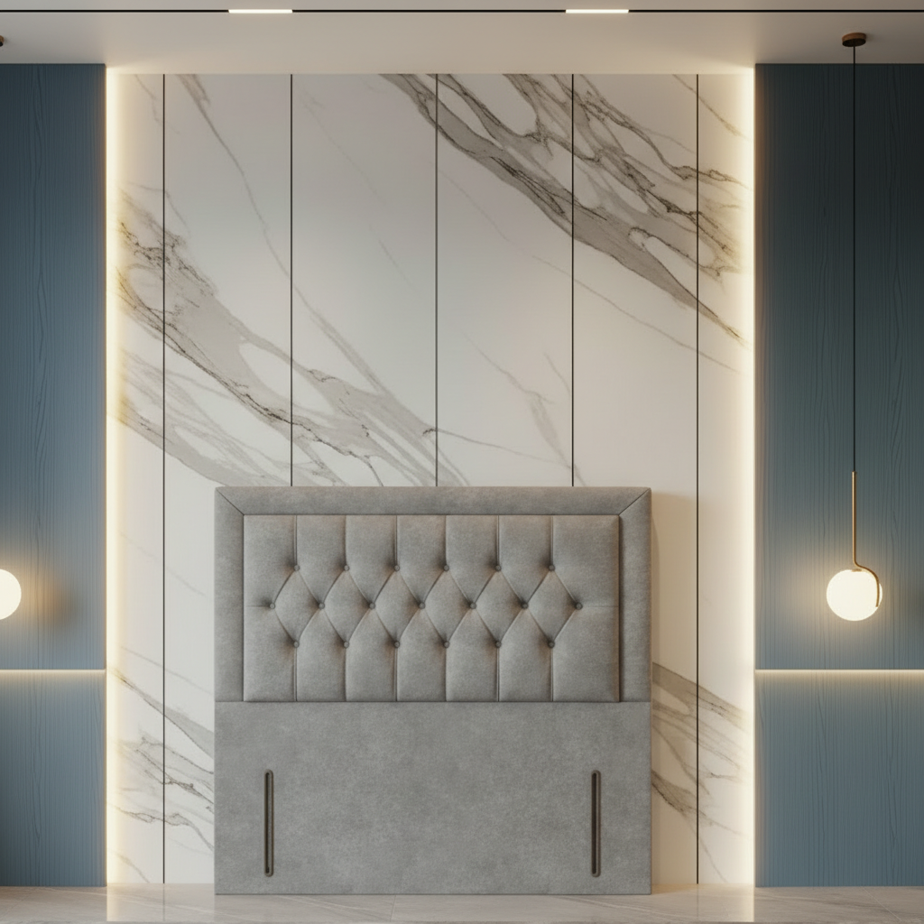 Kyra Miami Buttoned Glam Headboard