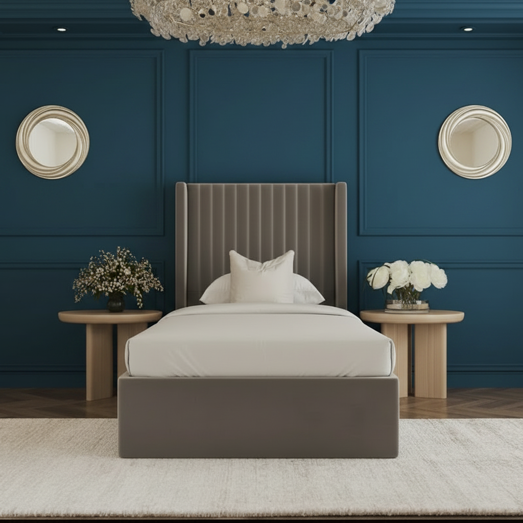 Dwello Wing Luxurious Upholstered Bed