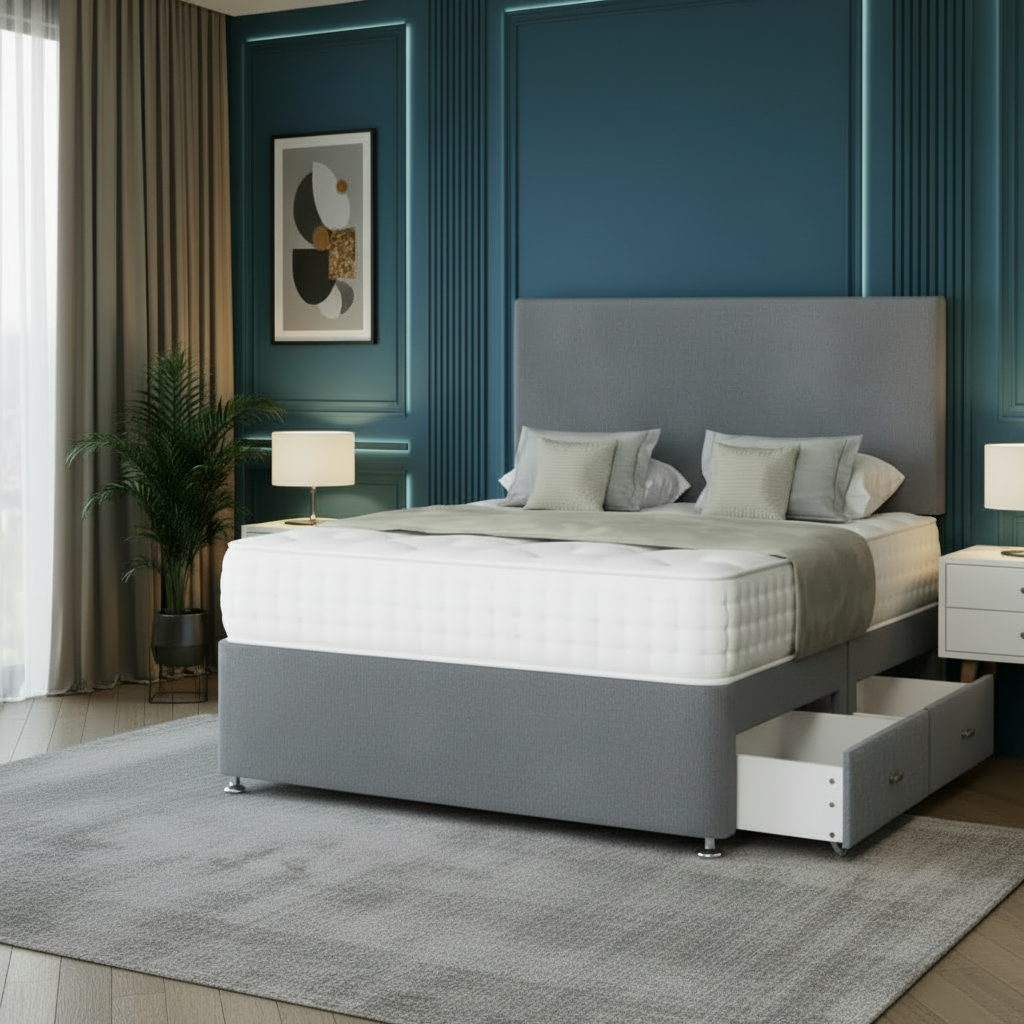 Elegant Hana Divan Storage Bed
