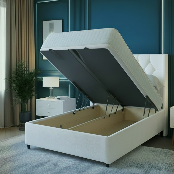 Romeo Ottoman Wing Divan Bed