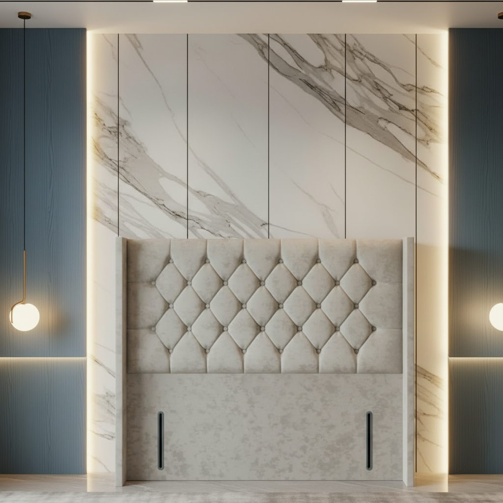 Ozark Chesterfield Wing Luxury Headboard