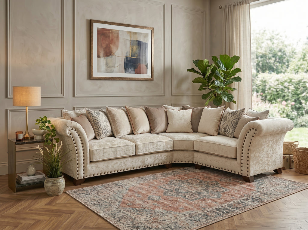 Harrison Luxury Sofa with Custom Size & Premium Fabric Options