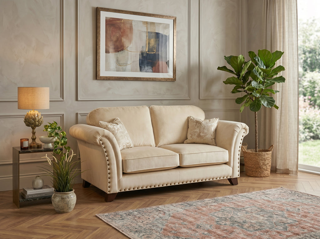 Harrison Luxury Sofa with Custom Size & Premium Fabric Options