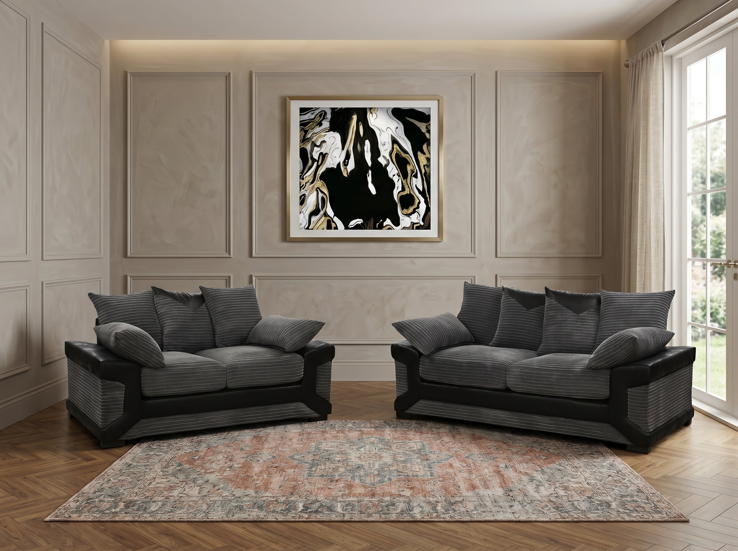 Dino Luxury Sofa with Custom Size & Premium Fabric Options