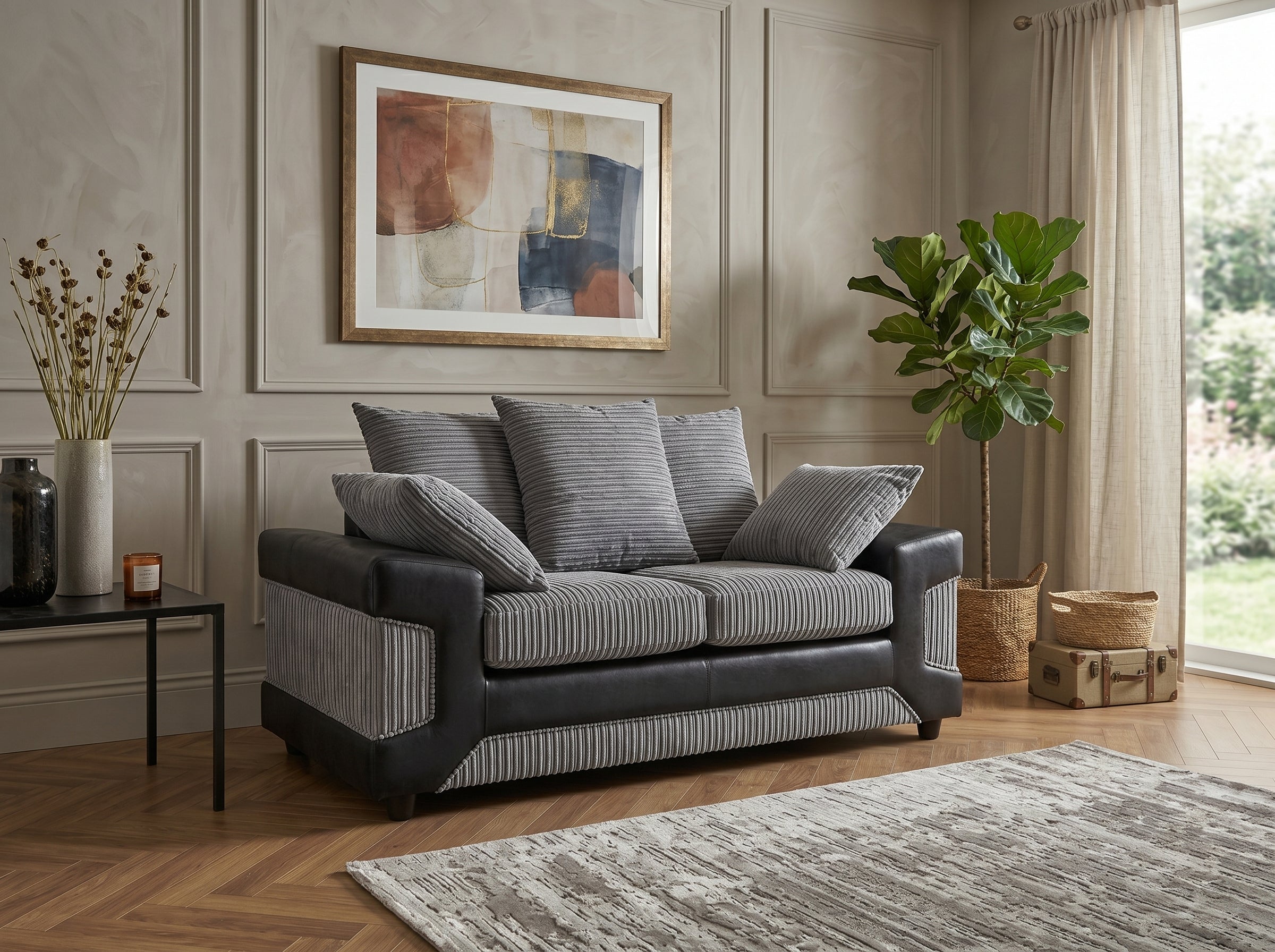 Dino Luxury Sofa with Custom Size & Premium Fabric Options