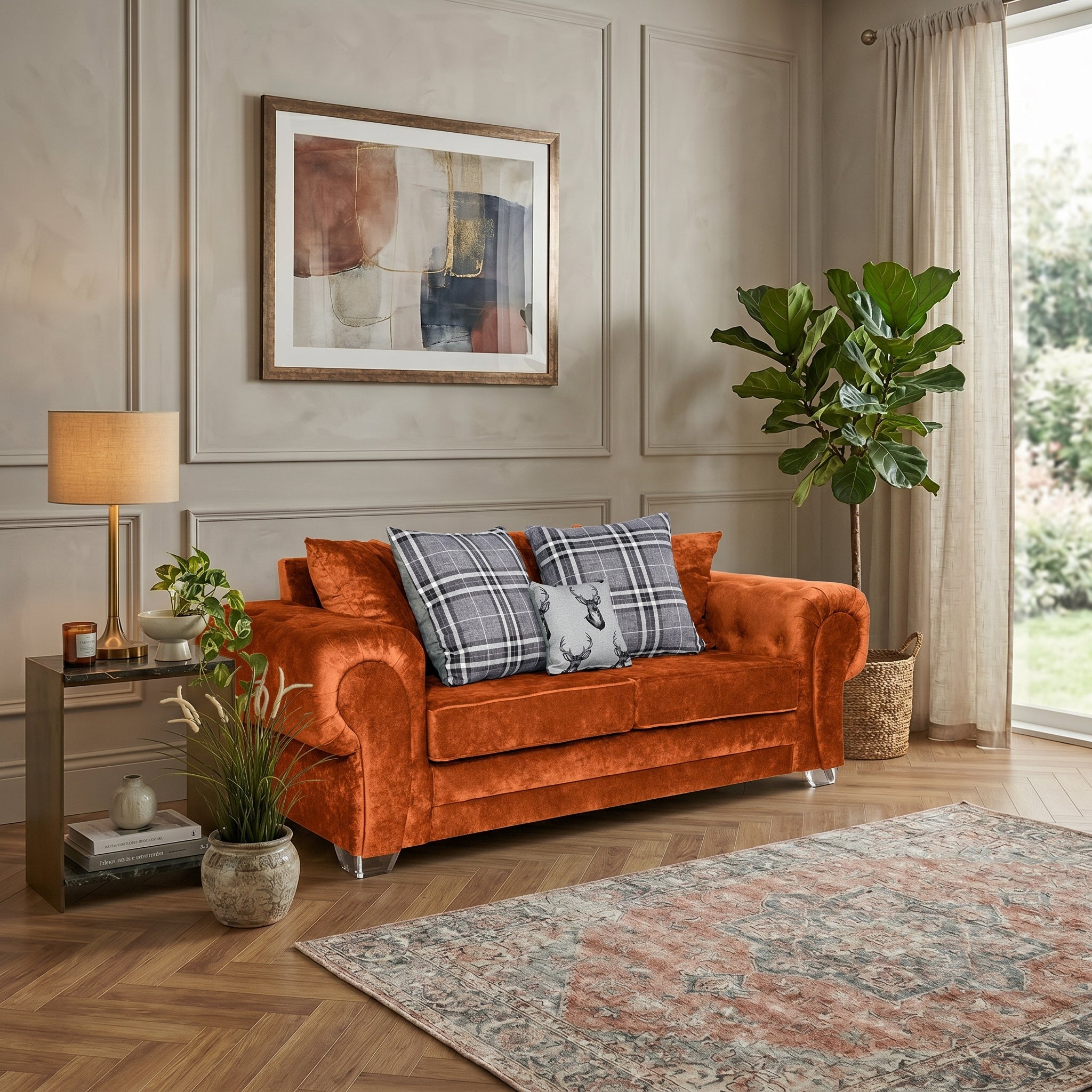 The Verona Chrome Sofa