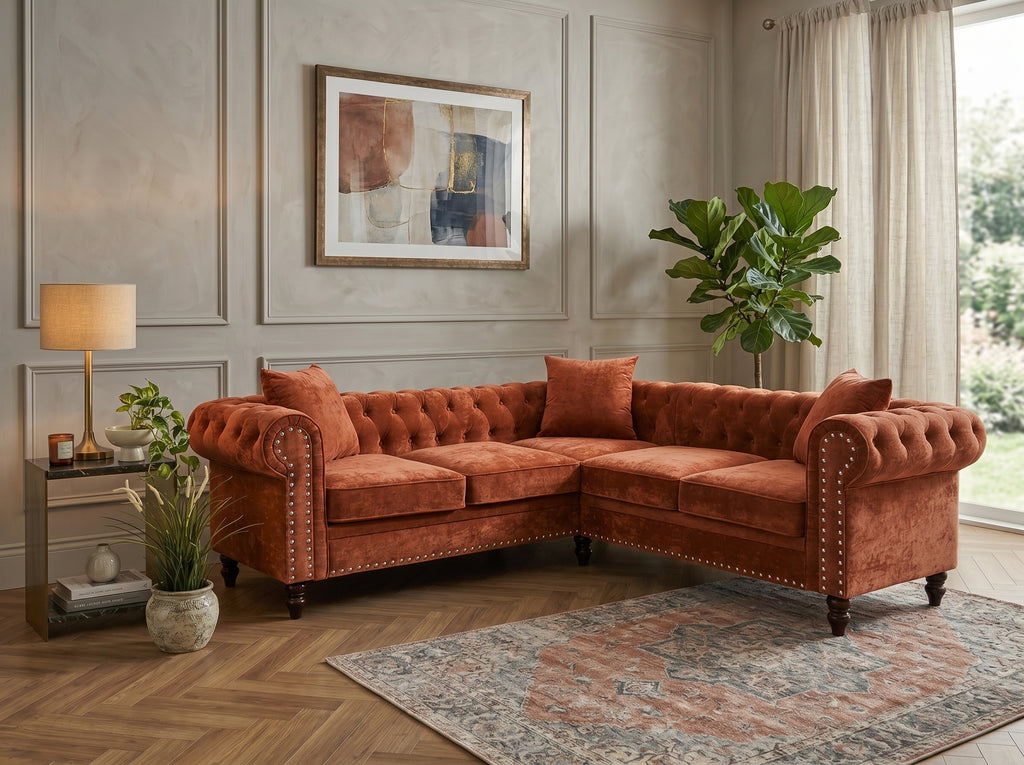 The OLYMPIA CHESTERFIELD Corner Sofa