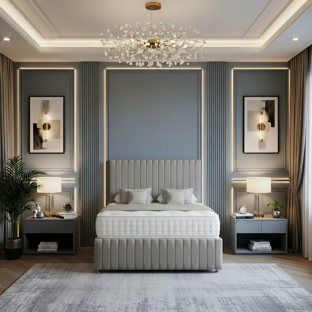 coco divan bed, storage divan bed, luxury divan bed, fabric divan bed, pocket sprung mattress, memory foam mattress, handmade uk bed, modern bedroom bed, upholstered divan bed, bedroom storage bed