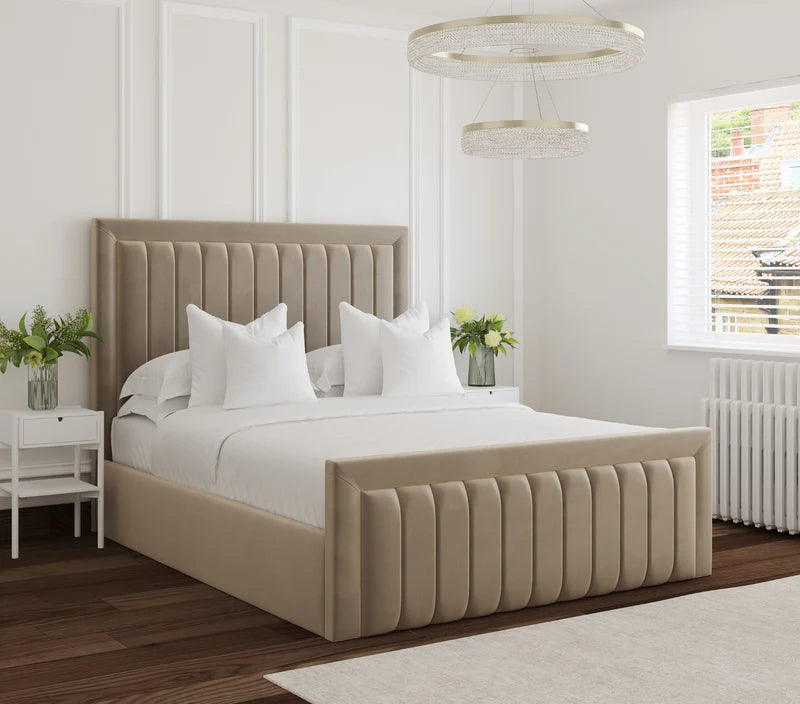 Somerset Elegant Studded Upholstered Bed